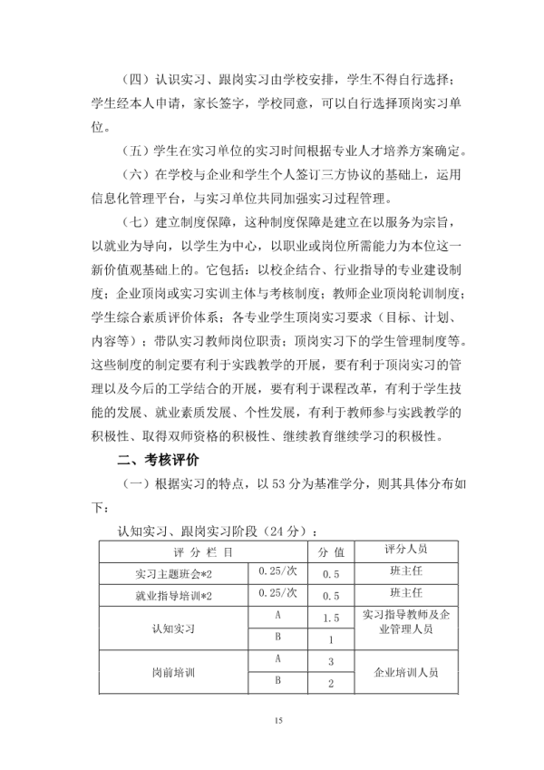 郑州市商贸管理学校学分制方案(总） 15